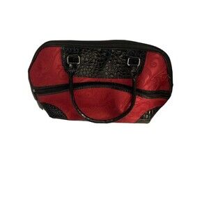 Red/Black Essence of Beauty Travel Bag. In good condition.